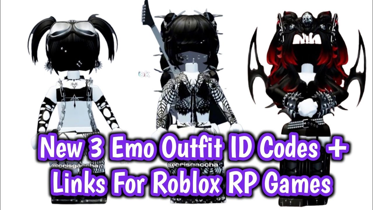 3 EMO OUTFIT ID CODES FOR BROOKHAVEN RP, BERRY AVENUE & BLOXBURG 