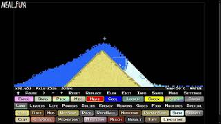 Playing sandboxels on neal.fun