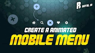 How To Design UI Animated Mobile Menu Using HTML CSS AND JAVASCRIPT