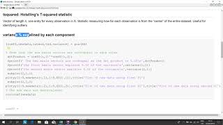 PCA in matlab ( Principal Component analysis in Matlab)