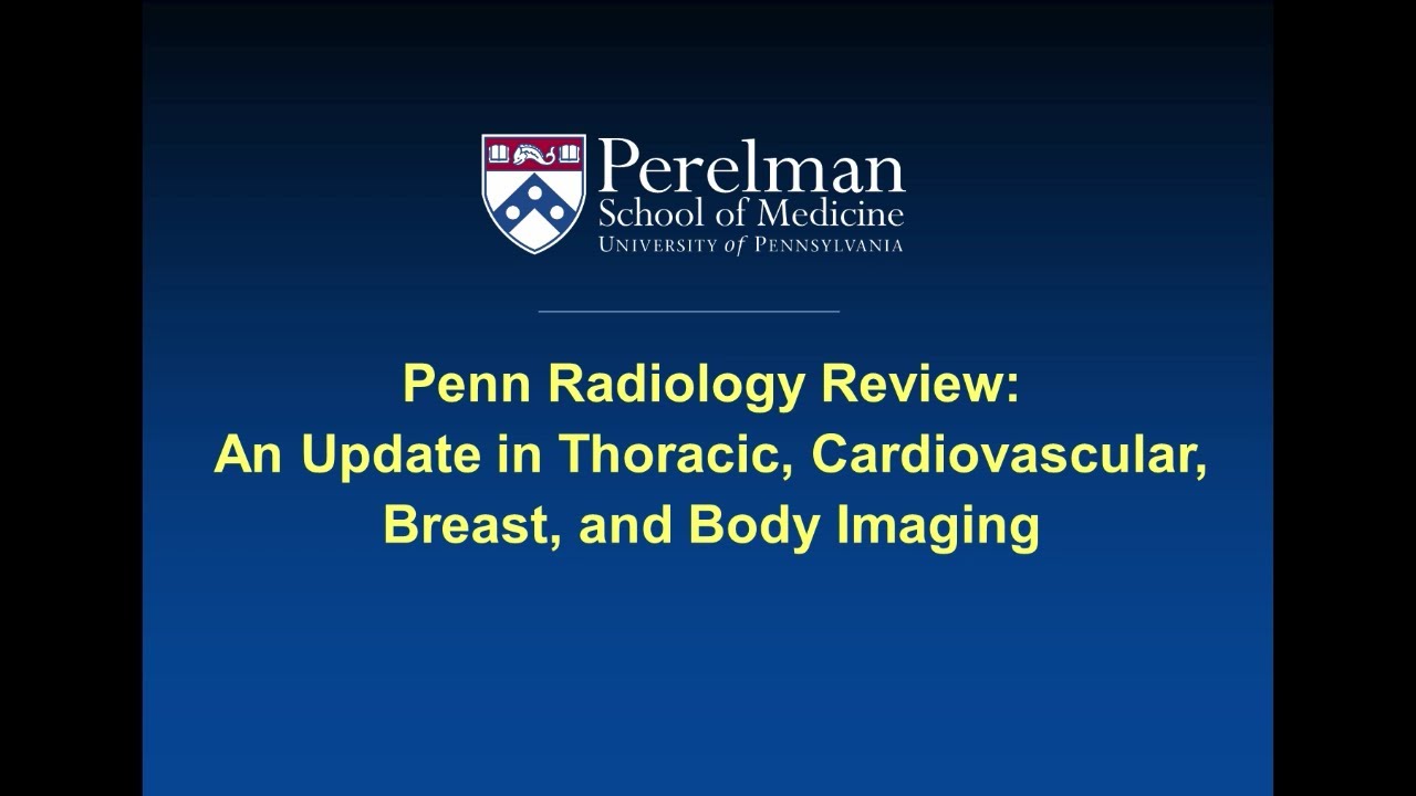 Penn Radiology Review Course Clip YouTube