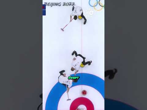 How Sweeping Controls the Curling Stone’s Path #shorts