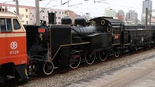 台鐵7502次貨物列車次位無火回送CK124蒸汽機車  2021/03/12