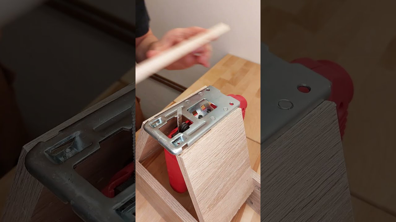 Cool Jigsaw Hack! (better than circular saw?) #diy #woodworking #shorts