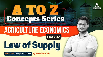Agricultural Economics Lecture #12 | IBPS AFO | ICAR JRF Social Science | ASRB NET Economics