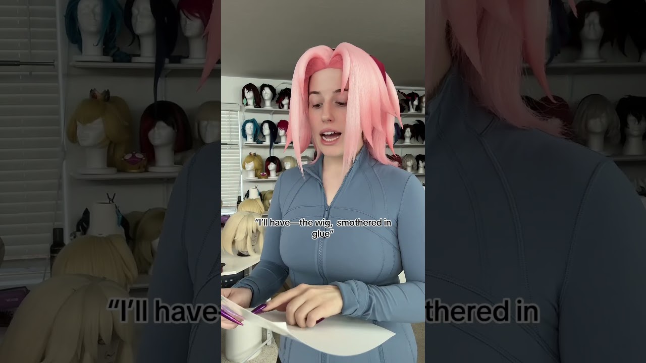 One order of Roblox hair please ! #wigstyling #cosplay #naruto #wigs