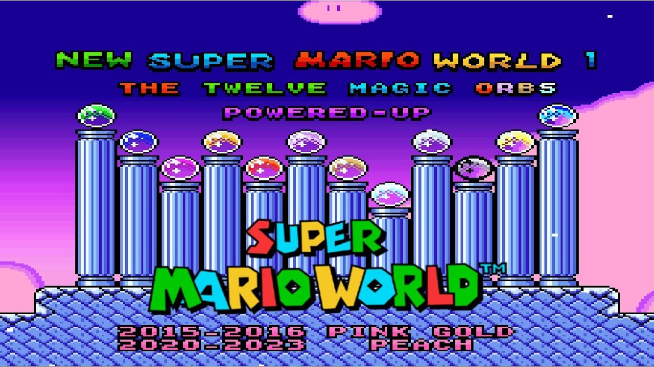 Jogue Novo Super Mario World 1: The Twelve Magic Orbs, um jogo de Mario bros