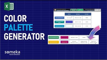 Color Palette Generator Excel Template