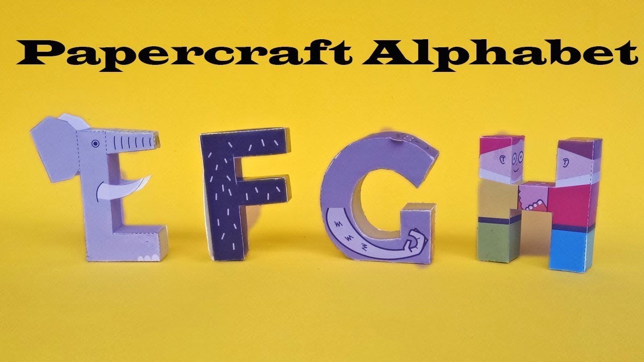 Alphabet Papercraft