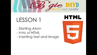 LESSON 1 OF HTML 5