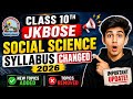 Social Science New Syllabus 2026-27 | JKBOSE 10th Syllabus Changed | #jkbose #socialscience