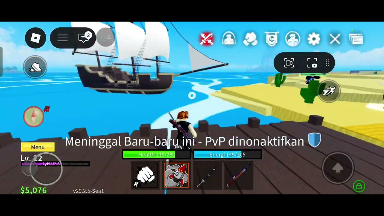 Aku memainkan kan bloxfruit di Roblox Itu seru banget😀😀😀😀