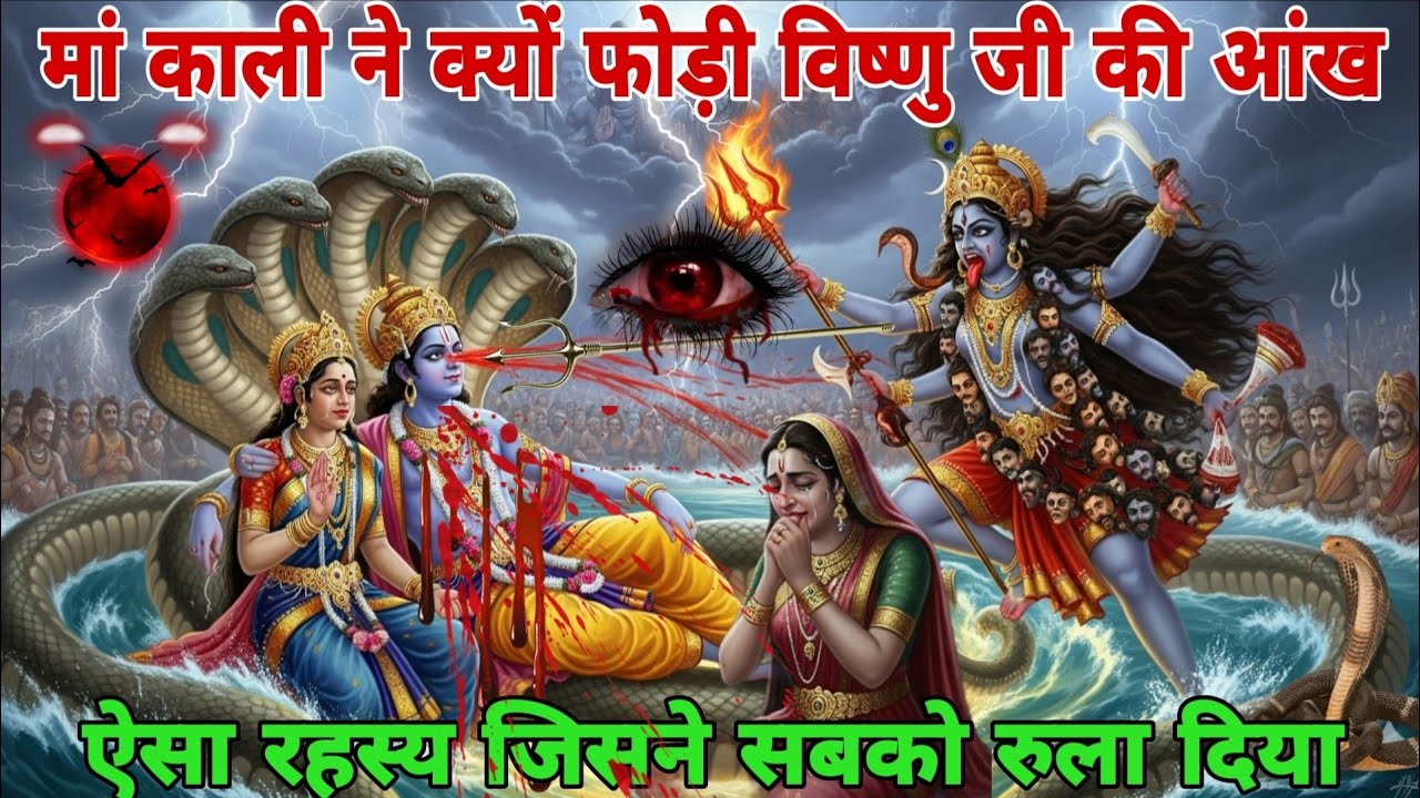 माँ काली ने क्यों फोड़ी भगवान विष्णु की आंख? कारण जानकर चौंक जाओगे || Vidya Gyan Sagar