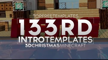 FREE Intro Template: 3D Festive Minecraft #133 w/Tutorial