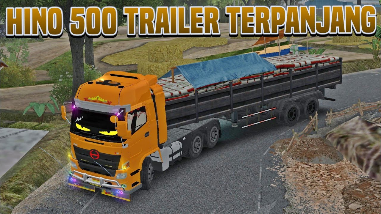 Bawa TRUCK TERPANJANG di Truck Simulator ID!! | Hino 500 Trailer