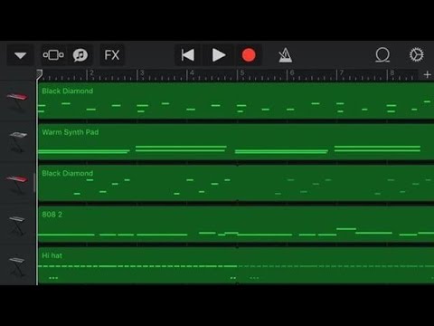 a trap beat on garageband iOS (tutorial 