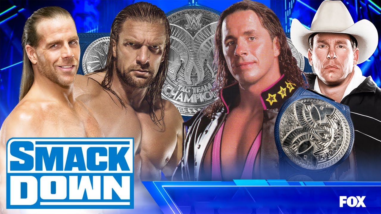 DX VS Bret Hart & JBL Smackdown Tag Team Champs (Smackdown 8 WWE