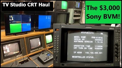 TV Studio Monitor Haul & The Most Expensive 14" CRT - Sony BVM A14F5U w/ BKM 68x