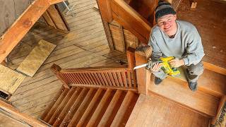 Restoring A $7,000 Mansion: Grand Master Staircase Removal