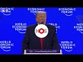 Trumps eerste woorden op het World Economic Forum