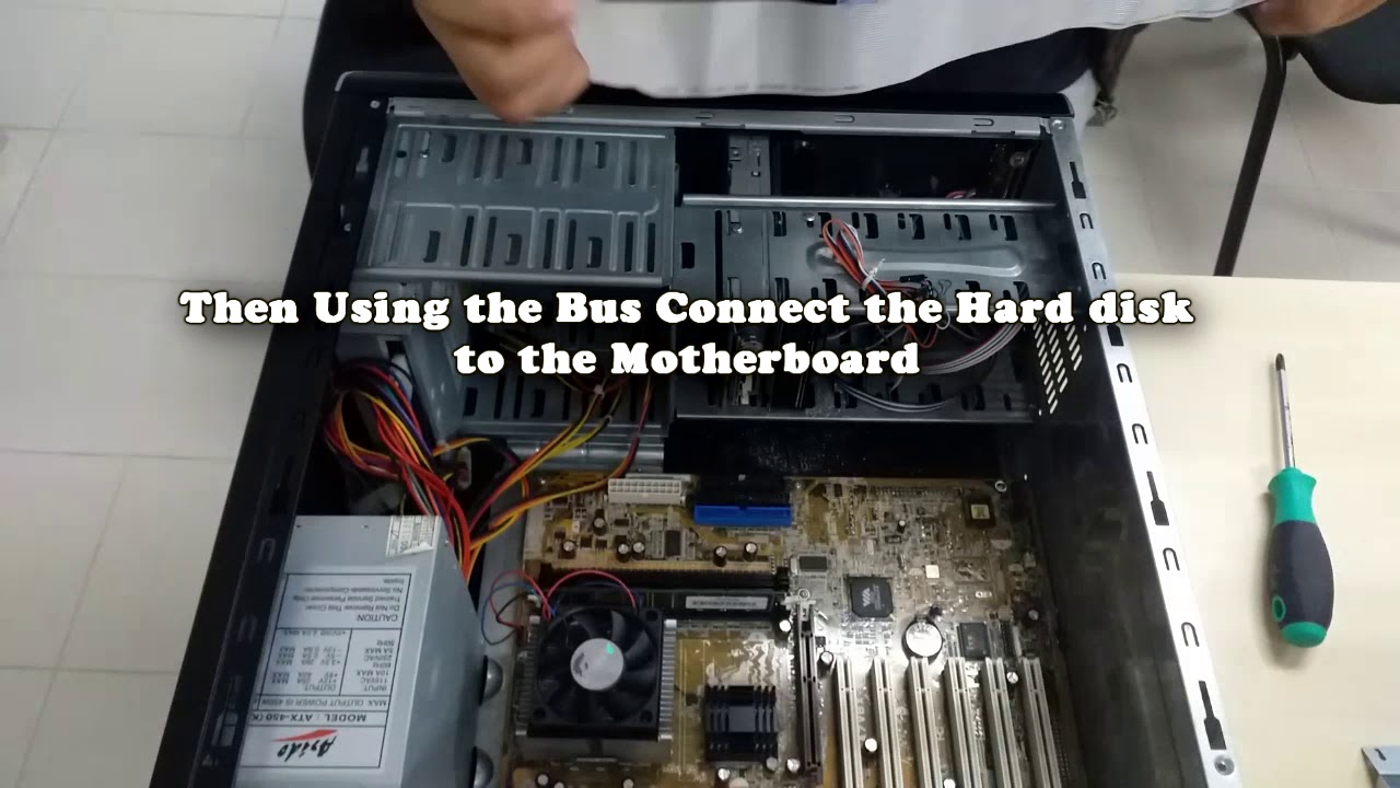 how to assemble desktop - YouTube
