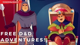 Free DnD Adventures and Resources for Kids!