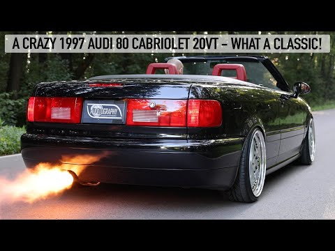 WHAT A CLASSIC! 1997 AUDI 80 CABRIOLET 20VT TURBO - PRISTINE CONDITION & INSANE SOUNDS - 4K