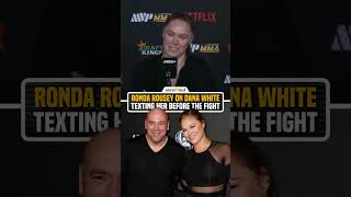Ronda Rousey on Dana White Friendship 👀
