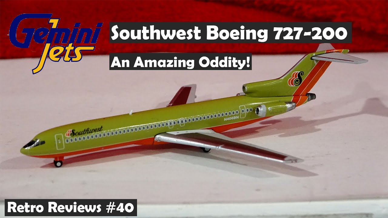 Retro Reviews #40 - Gemini Jets Southwest Boeing 727-200 - YouTube