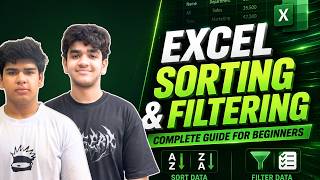Excel Sorting & Filtering Explained | Complete Beginner Guide
