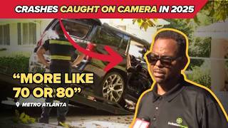 7-minute Atlanta crash compilation: BeltLine car, Waymo cyclist collision, wrong-way PIT stop