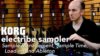 Korg Electribe Sampler 2 – Sample Management, Sample Time, Loading and Ableton