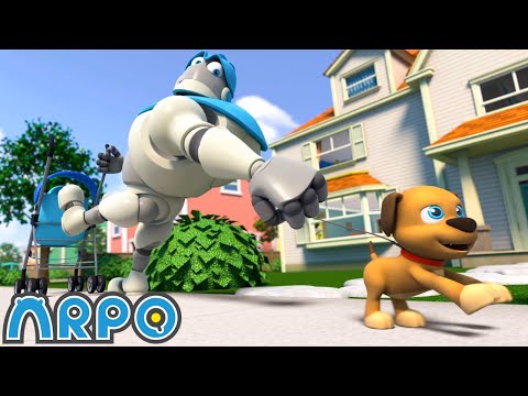 Buggy on the LOOSE!!! - Stop that Dog! | BEST OF ARPO | Funny Robot Cartoons for Kids