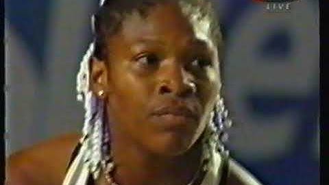 Steffi Graf vs Serena Williams 1999 Hong Kong Exhibition Event Semi-Final (last few minutes only)