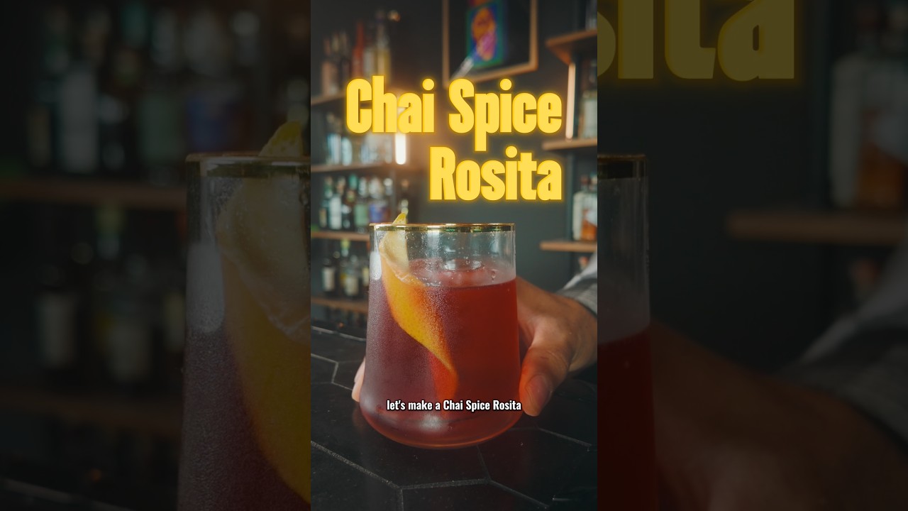 Chai Spice Tequila Negroni 🔴🧊🥃 