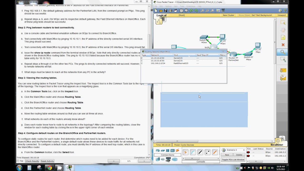 Configuring Static and Default Routes