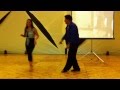 Eddie Torres & Shani Talmor:  James Brown Footwork At 2012 Seattle Salsa Congress!