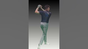 4D Volumetric Model - Golfer (point cloud)