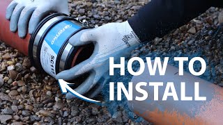 How To Install A Fernco Shear Band Coupling