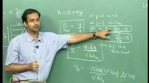 Mod 01 Lec 19 Integral method for laminar external thermal b