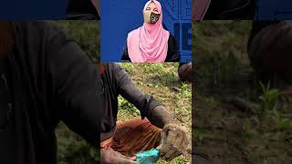 The village uncle's new technique. #funny #crunchynoises #shortsvideo