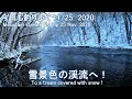 今日も釣り歩く( 11/25 2020)  雪景色の渓流へ！  (Mountain stream fishing 25 Nov. 2020)