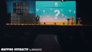 Monumentiel Mapping Interactif Cubes Scène