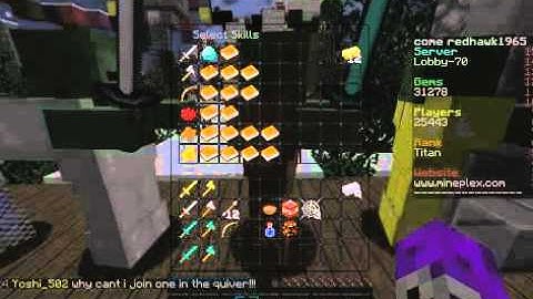 How To get a Power Sword/ Axe in CTF on Mineplex