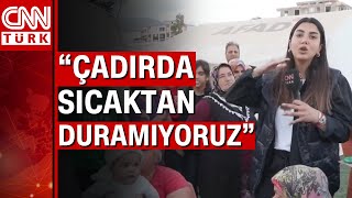 Bölgede hava ısındı, depremzedeler yardım bekliyor!