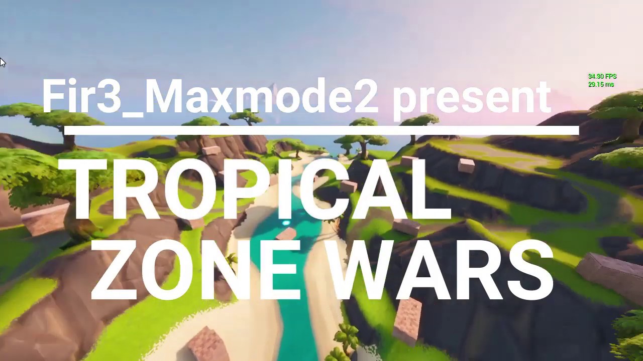 Fortnite Zone Wars map /Tropical Zone Wars\