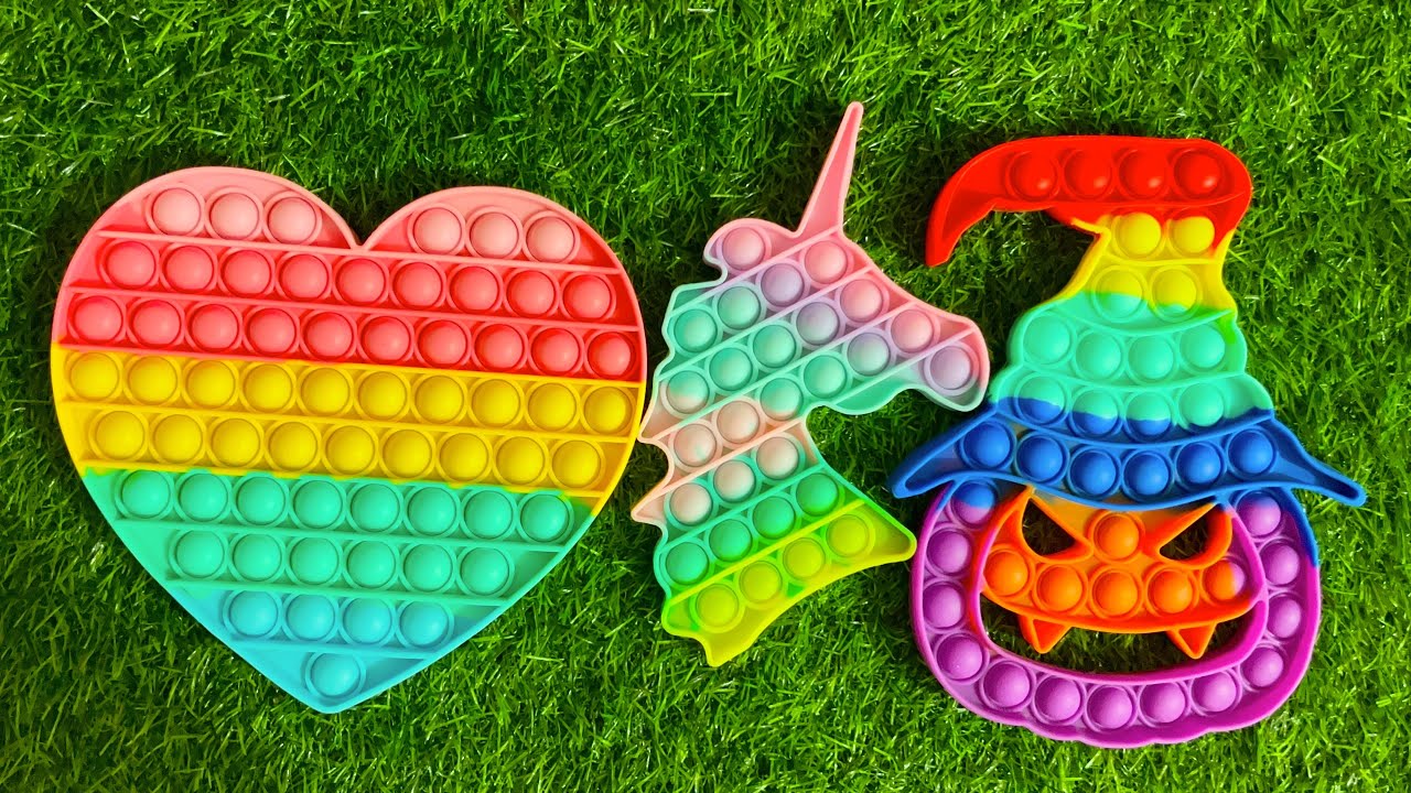 Rainbow Colors DIY Pop it, M&M DIY ideas Pop it Fidget Toys part 20