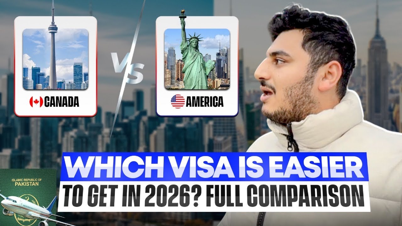Canada 🇨🇦 vs USA 🇺🇸 | Which Visa Is Easier to Get in 2026?  My honest Comparison 😳