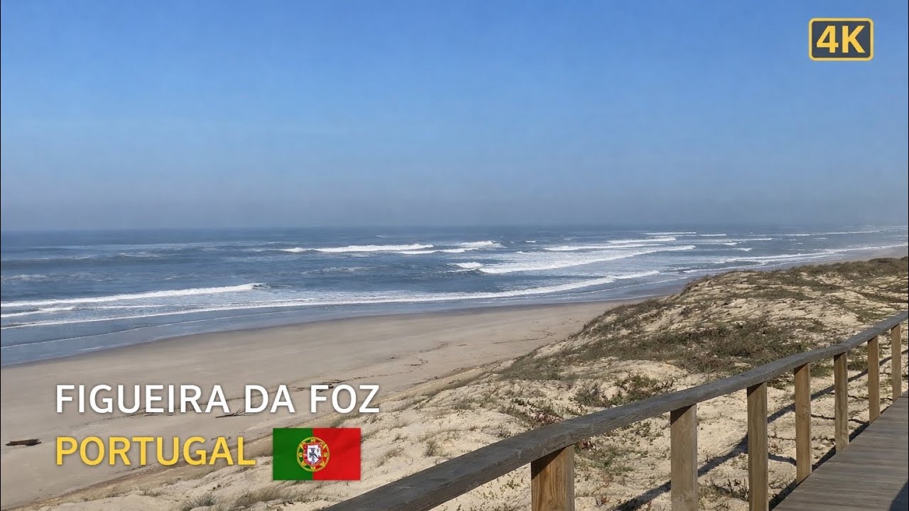 Walking Through Figueira da Foz, Portugal – 22 Feb 2026 – 4K