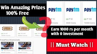 Earn Money Online 2020||100%Free Paytm Cash,Pubg UC,Pubg Lite Bc,Free Fire Diamonds,and Many More|| screenshot 4